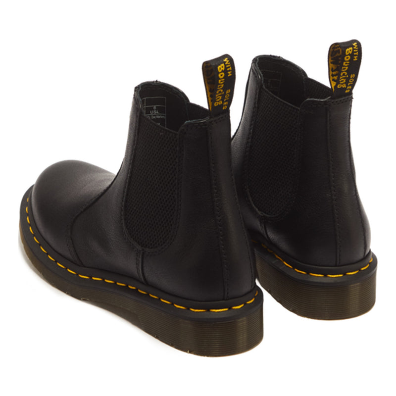 Unisex Dr Martens 2976 Black Virginia Leather Chelsea Boots - Black