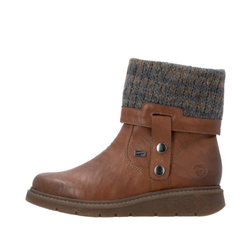 Womens Remonte D3976 Tan Boots - Tan