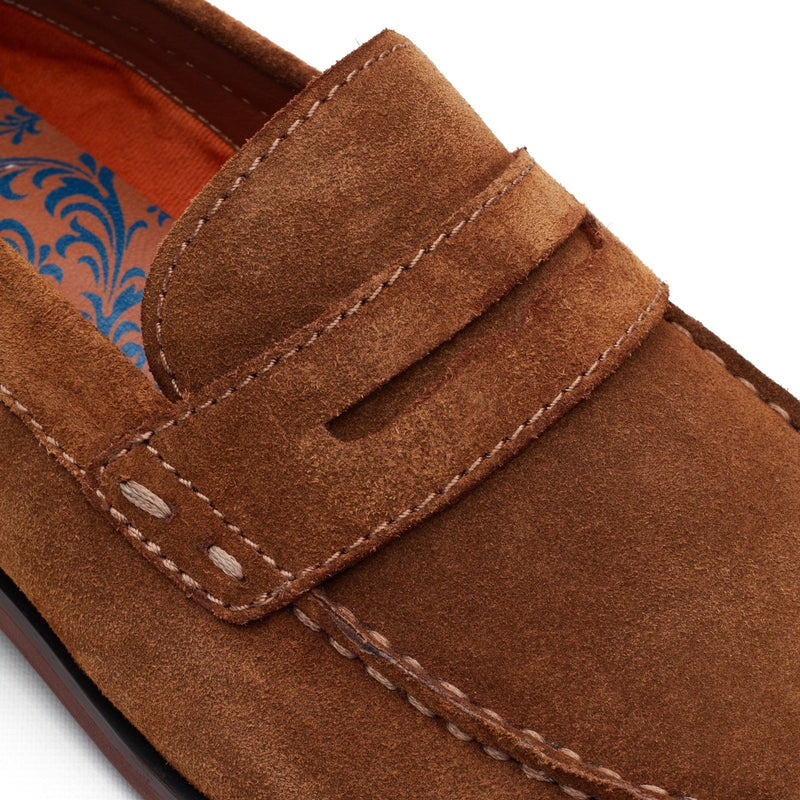 Mens Base London Slate  Loafers - Camel