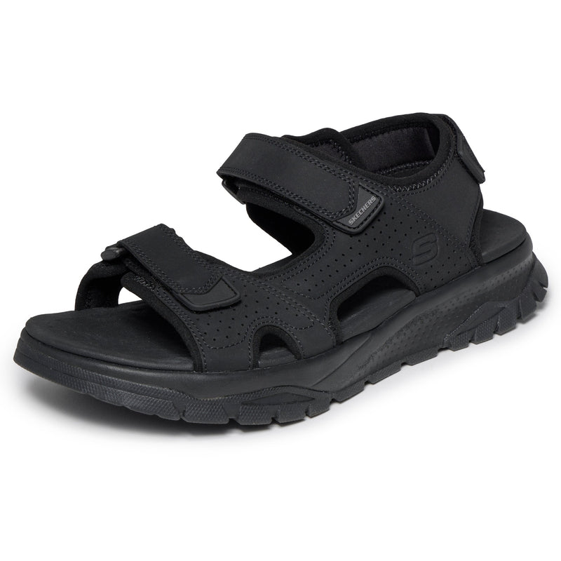 Mens Skechers 205724 Soft Velcro Wagner Sandal - Black