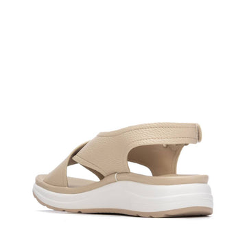 Womens Xti 145172 Crossover Sandals - Beige