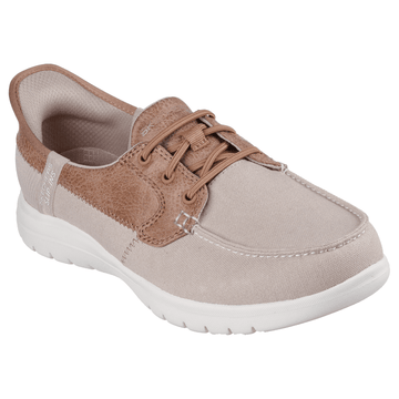 Womens Skechers Slip-ins On the Go Boat Shoes - Taupe