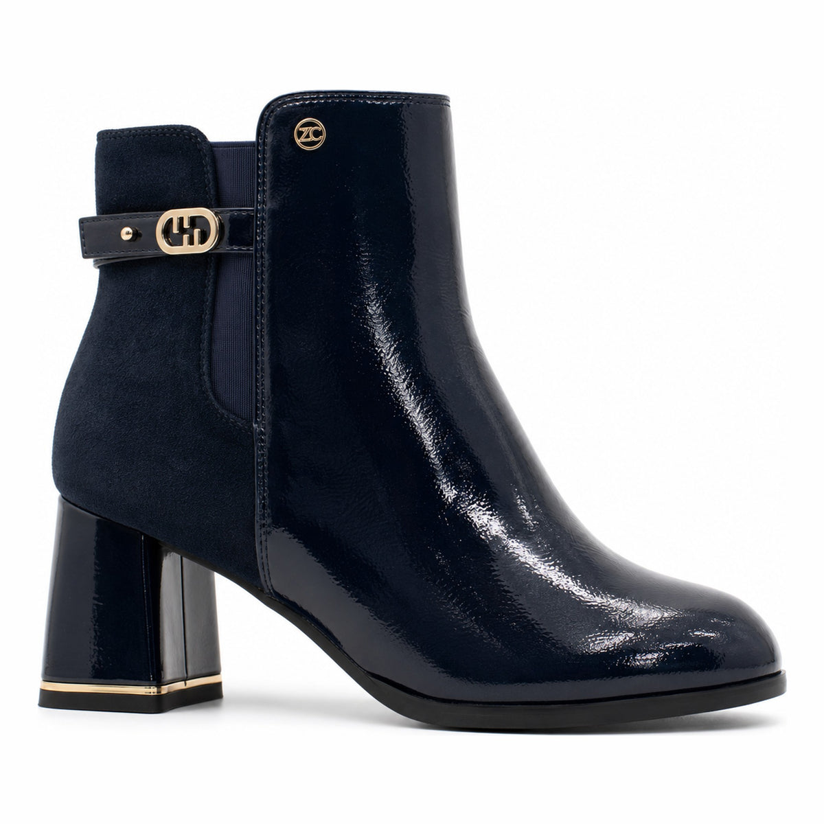 Womens Zanni & Co Fuyang One Cobalt Mix Ankle Boots