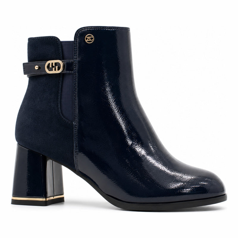 Womens Zanni & Co Fuyang One Cobalt Mix Ankle Boots - Cobalt Mix