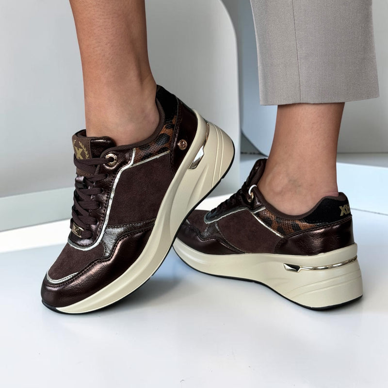 Womens Xti 146383 Trainers - Brown