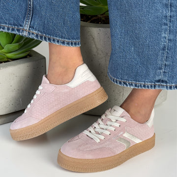 Womens Tamaris 23723 Gumsole Trainers - Light Rose
