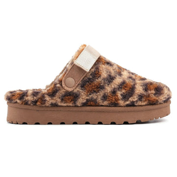 Womens Lunar Naples Slippers - Ocelot