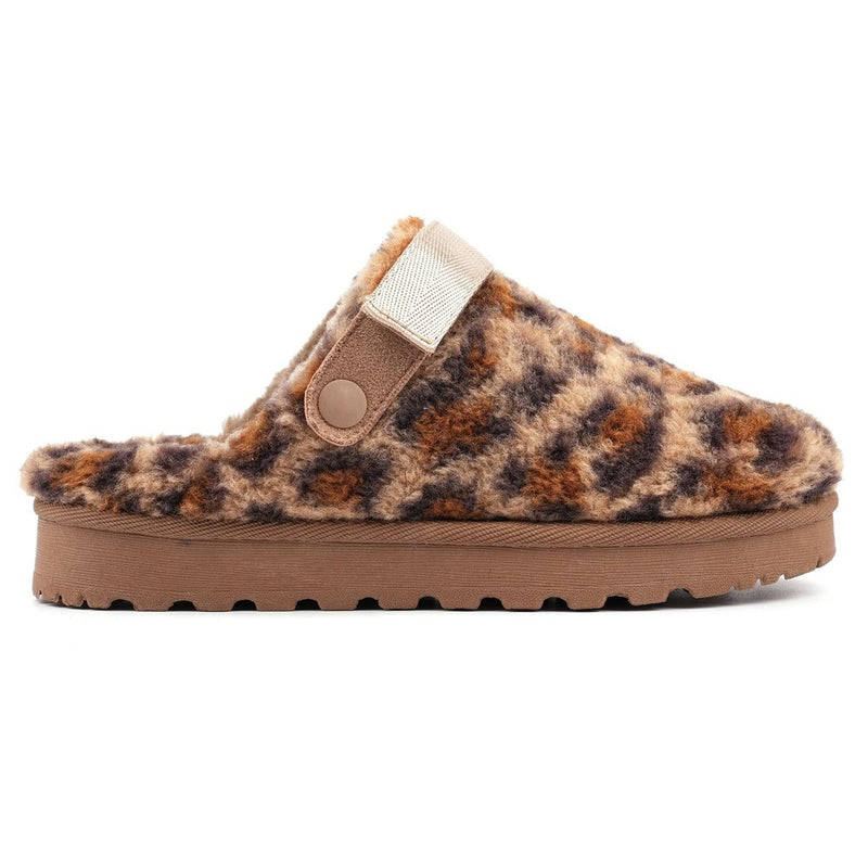 Womens Lunar Naples Slippers - Ocelot