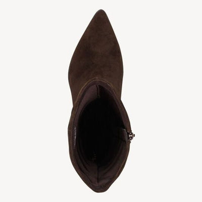 Womens Tamaris 25308 Mocca Leather Mid Boots - Mocca