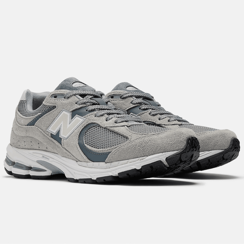 Womens New Balance 2002 Trainers - Grey with Beige - Steel with Lead and Orca