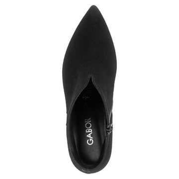 Womens Gabor 8017 Black Ankle Boots - Black