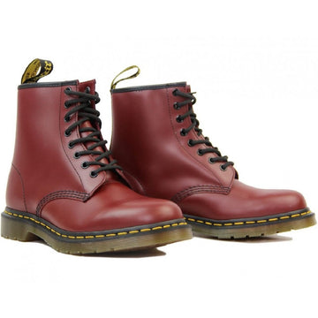 Mens Dr Martens 1460 Smooth Cherry Red Boots - Cherry Red