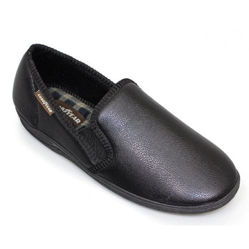 Mens Lazy Dogz Trent Faux Slipper - Black