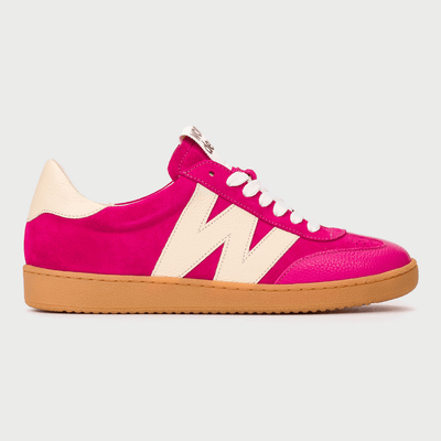 Womens Wonders AP-2001 and Vanilla Gumsole Trainers - Fuchsia Vanilla