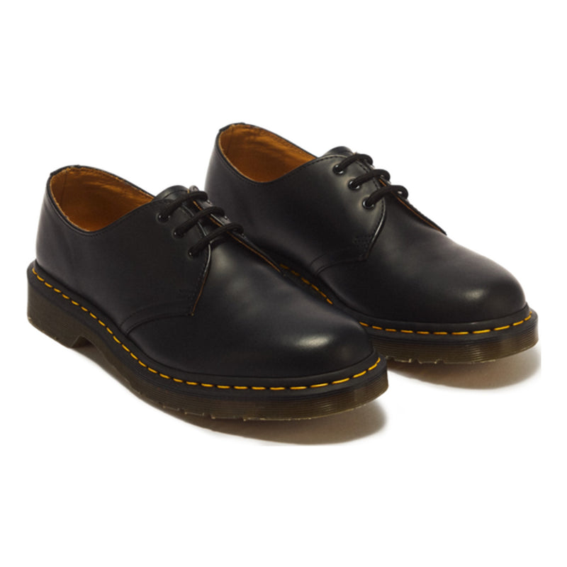 Kids Dr. Martens 1461 Smooth Leather Black Oxford School Shoes - Black