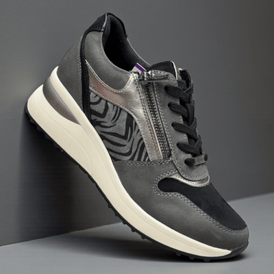 Womens Lotus Moore Grey Trainers - Grey
