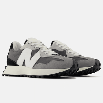 Womens New Balance 327 Suede Trainers - Magnet with Castlerock - Grey with White