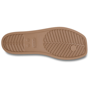 Womens Crocs Miami Flip Flops - Milk Chocolate