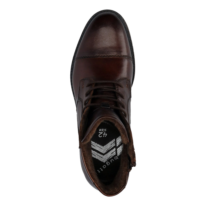 Mens Bugatti 8373A Ankle Boots - Mid Brown