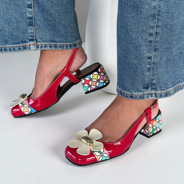 Womens AW26 Nemonic 2504 Liberty Multi Slingback Heels - Multi