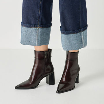 Womens Tamaris 25395 Ankle Boots - Merlot