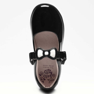 Junior Girls Lelli Kelly Colourissima School Shoe LK8800 - Black Patent