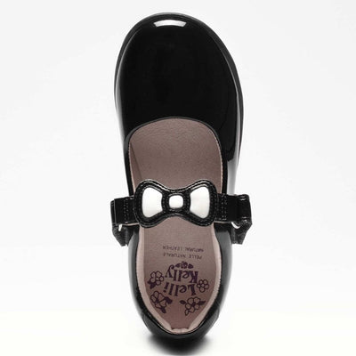 Junior Girls Lelli Kelly Colourissima School Shoe LK8800 - Black Patent