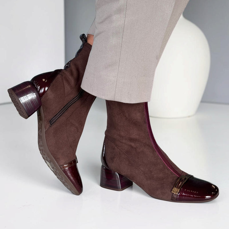 Womens Hispanitas 265016 Espresso Varsovia Ankle Boots - Espresso