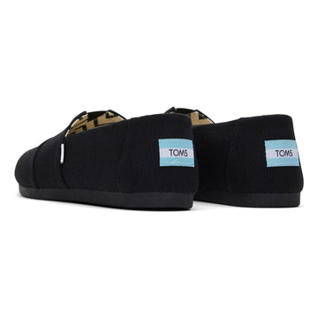 Womens Toms Alpargata Espadrilles - Black with Black