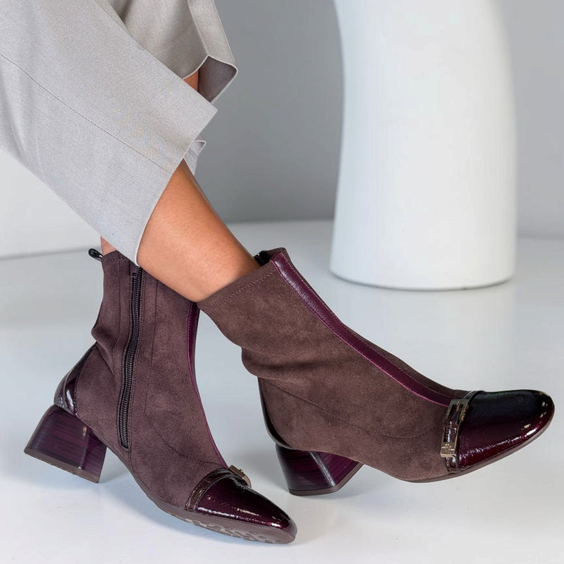 Womens Hispanitas 265016 Espresso Varsovia Ankle Boots - Espresso