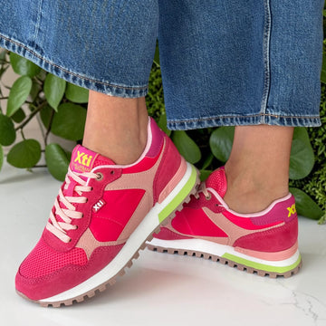 Womens Xti 145050 Mesh Sporty Trainers - Coral