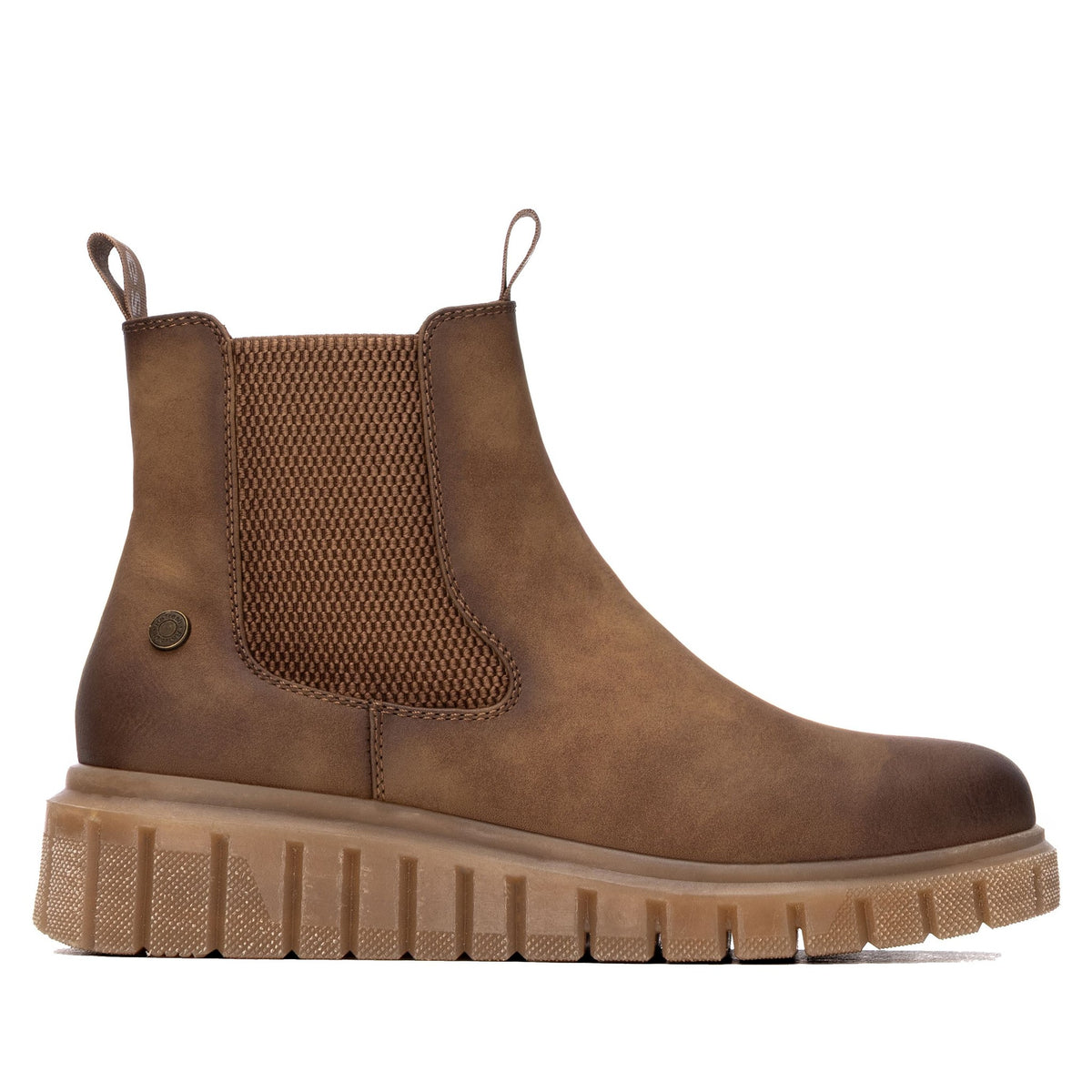 Womens Refresh 176082 Camel Chelsea Ankle Boots