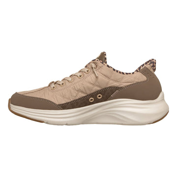 Womens Skechers 150419 Contour Foam - Cozy Fit Leopard Dream Brown Slip-Ins Trainers - Brown