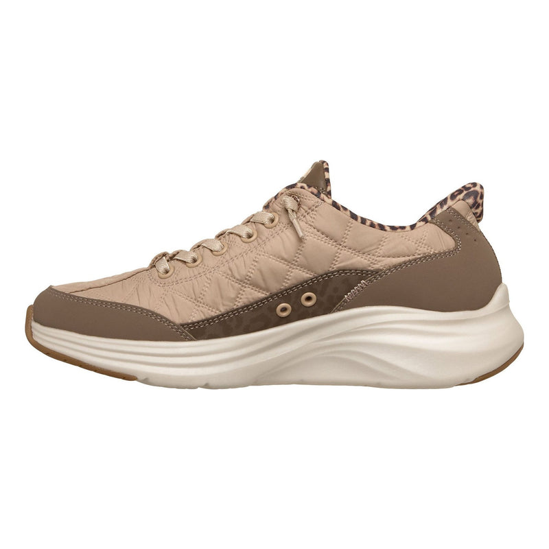 Womens Skechers 150419 Contour Foam - Cozy Fit Leopard Dream Brown Slip-Ins Trainers - Brown