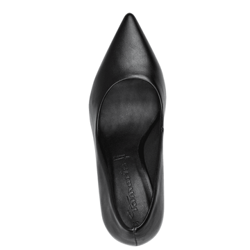 Womens Tamaris Ladies Candy Matte Flared Heels - Black