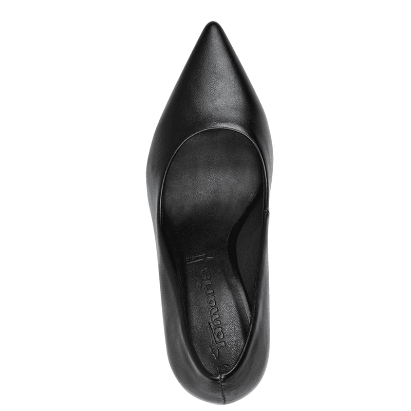Womens Tamaris Ladies Candy Matte Flared Heels - Black