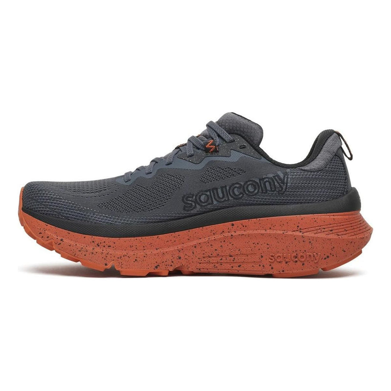 Mens Saucony S101015 Guide Trail Carbon/Rust Trainers - Carbon/Rust