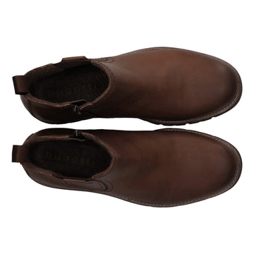 Mens Bugatti AYF32 Cognac Chelsea Boots - Cognac