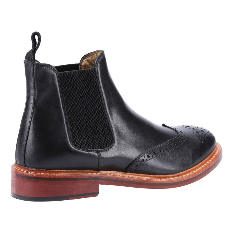 Mens Cotswold Siddington Leather Chelsea Boots - Black