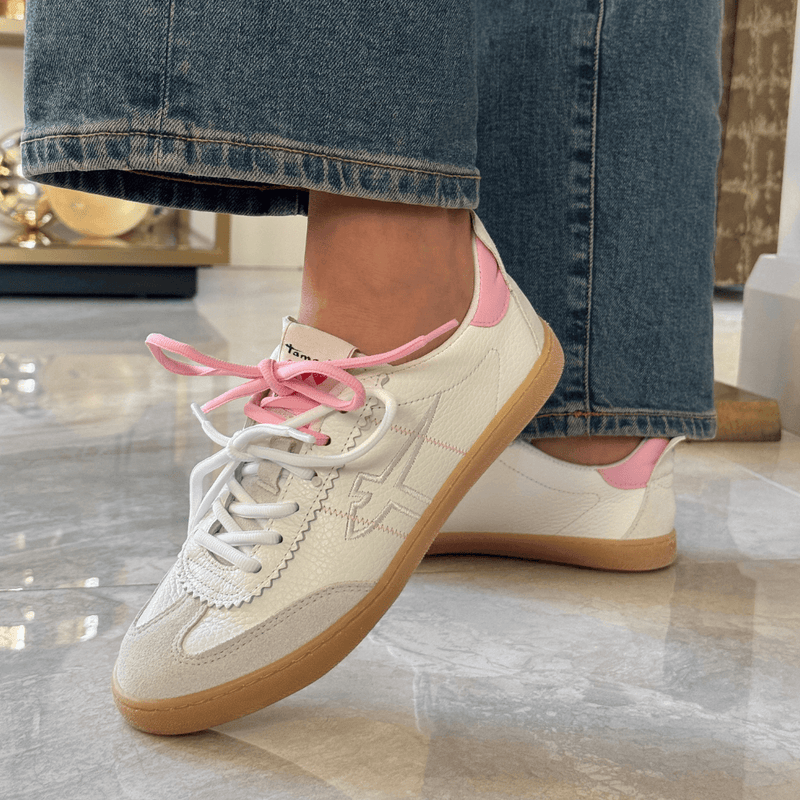 Womens Tamaris 23609 Gumsole Trainers - White