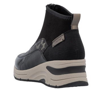 Womens Rieker N9362 Black Boots - Black