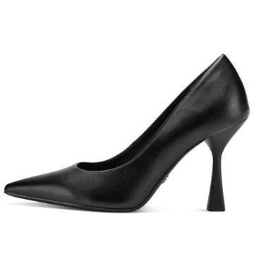 Womens Tamaris Ladies Candy Matte Flared Heels - Black