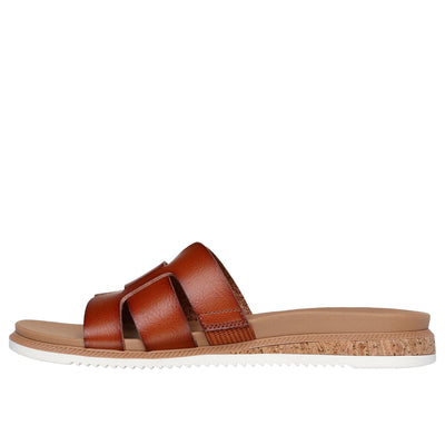 Womens Skechers 114707 Desert Kiss Low Sandals - Chestnut