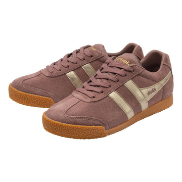 Womens Gola Harrier Mirror Trainers - Pink