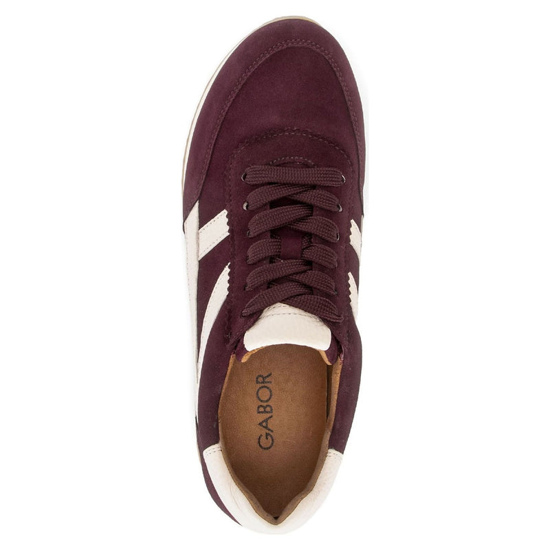 Womens Gabor 6032 Trainers - Mulberry