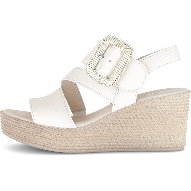 Womens Gabor 84.771 Wedge Embrace Sandal - White