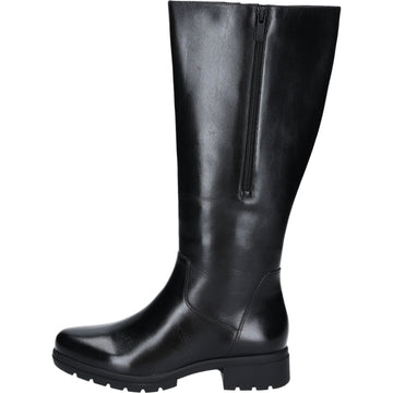 Womens Caprice 25508 Black Nappa Long Boots - Black Nappa