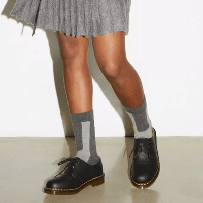 Girls Dr Martens 1461 Nappa Leather Black Lace Up Shoes - Black