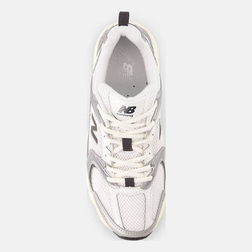Unisex New Balance 530 Mesh Trainers - Silver Metallic with Black Cement