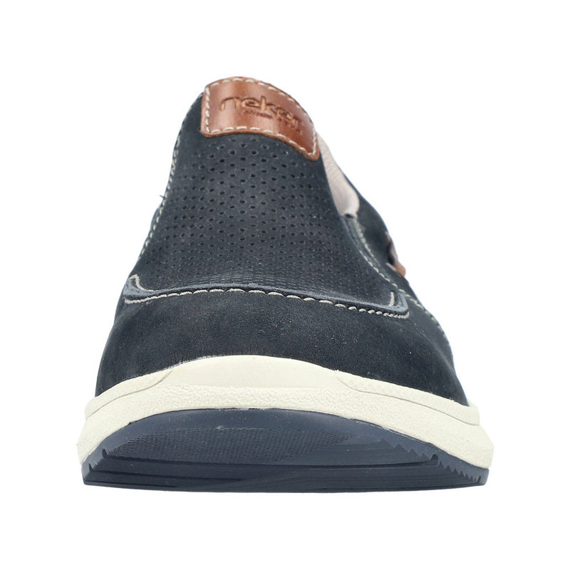 Mens Rieker 16968 Blue Flats - Blue